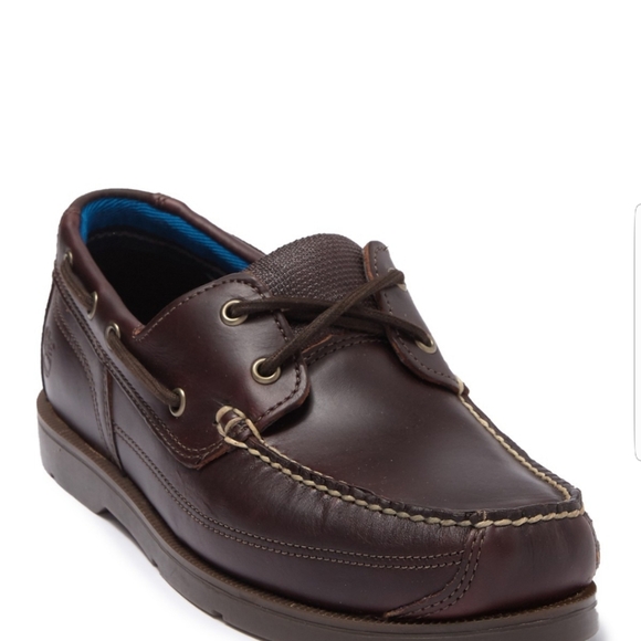 timberland piper cove leather boat shoe